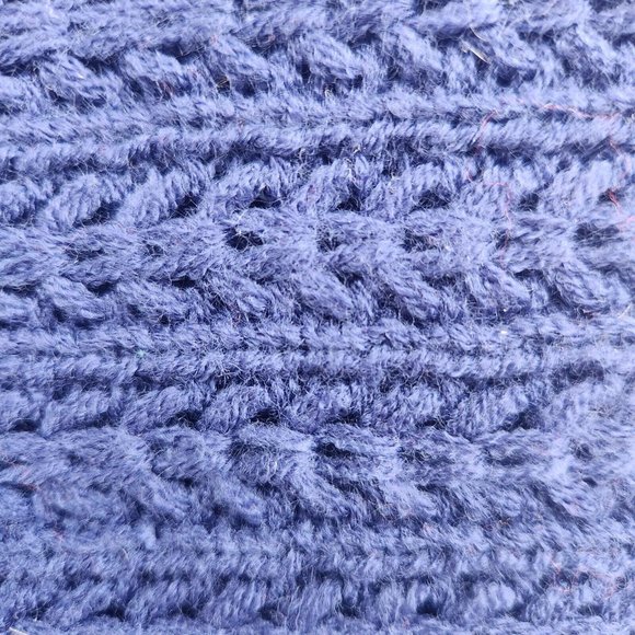 New Unisex Infinity Scarf for Women or Men Blue Knit Style Acrylic - Picture 4 of 5